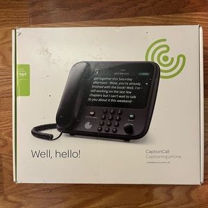 Caption call home telephone